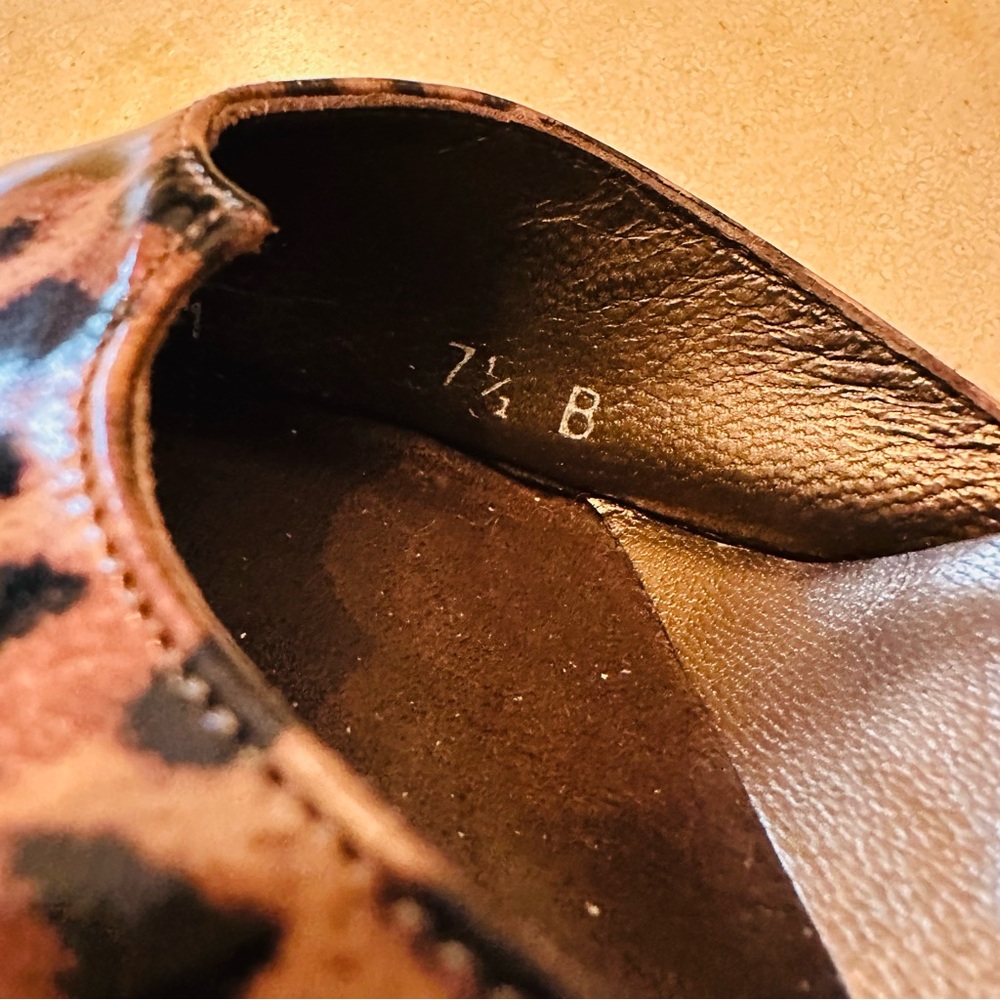 Stuart Weitzman Leopard Print Mules with 4” heel - Picture 6 of 6